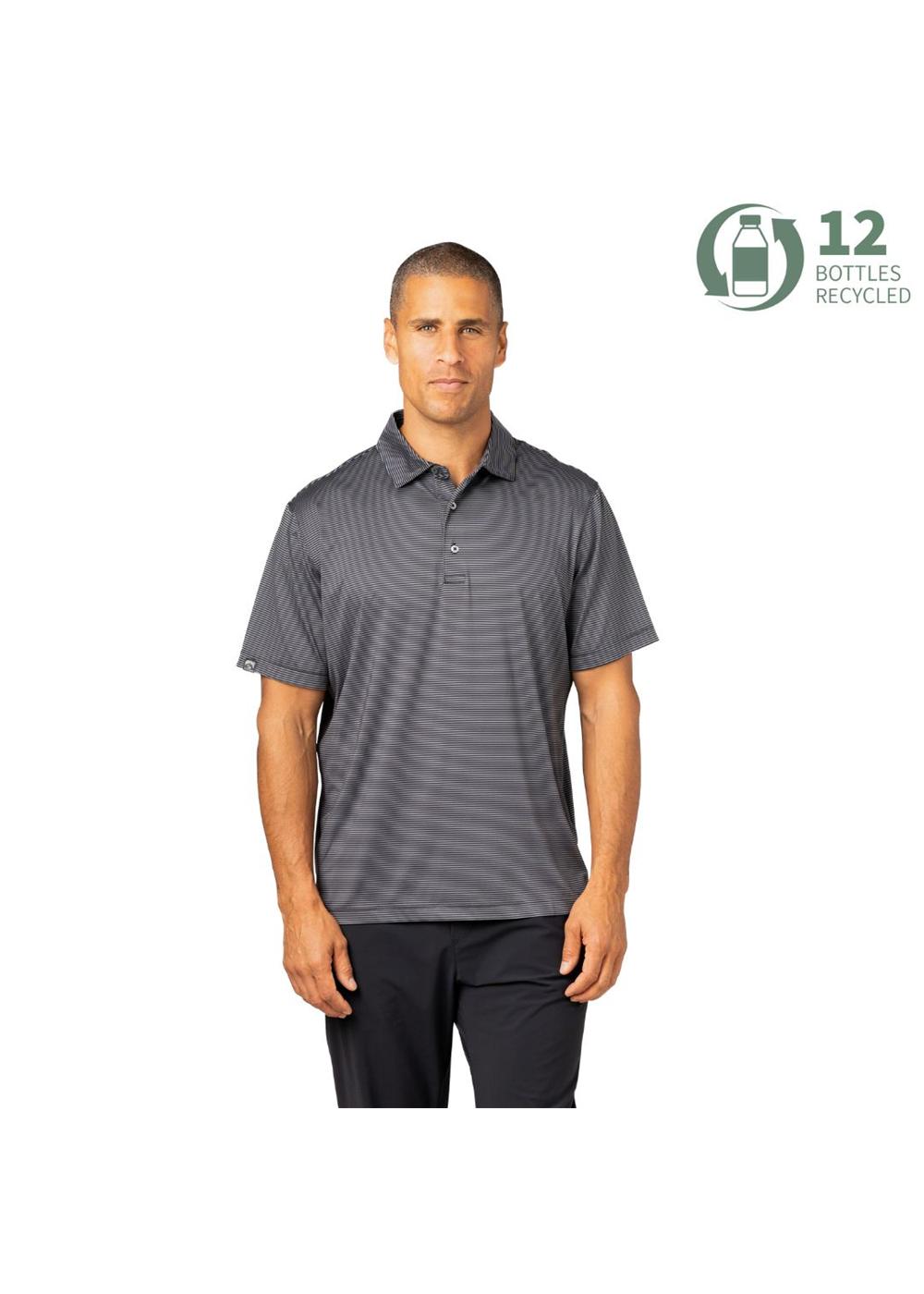 Storm Creek Men's Optimist II Microstripe Short Sleeve Polo 25