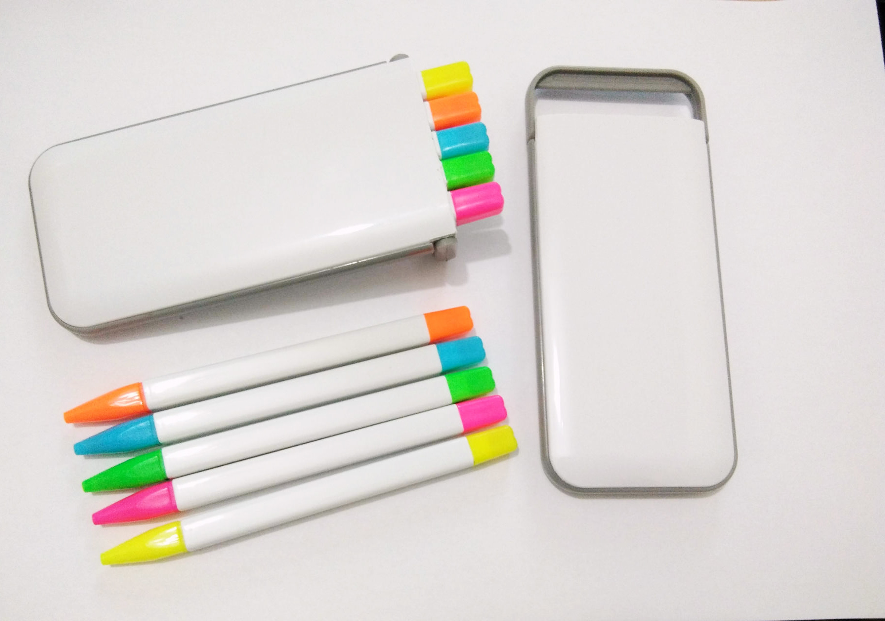 Rainbow Ballpoint Pen / Pencil & Highlighter Set 3