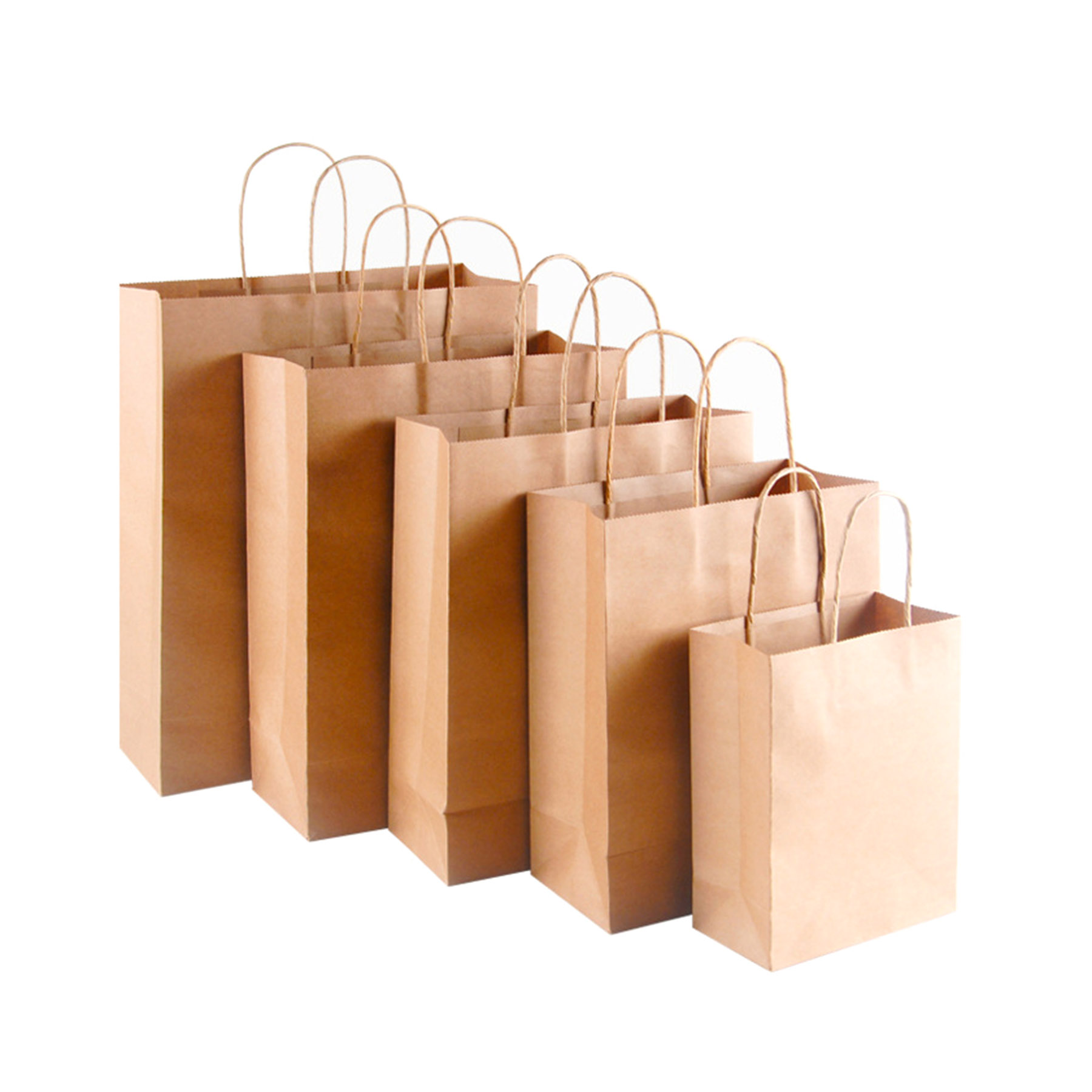 Large Kraft Gifts Paper Handle Shopping Tote Bags 1