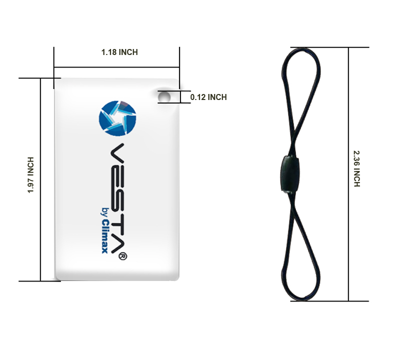 Waterproof Epoxy Smart NFC Card with Keychain 2