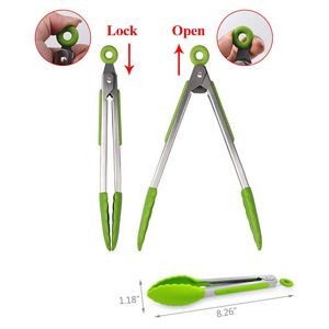 Kitchen Tongs With Silicone Tips 12