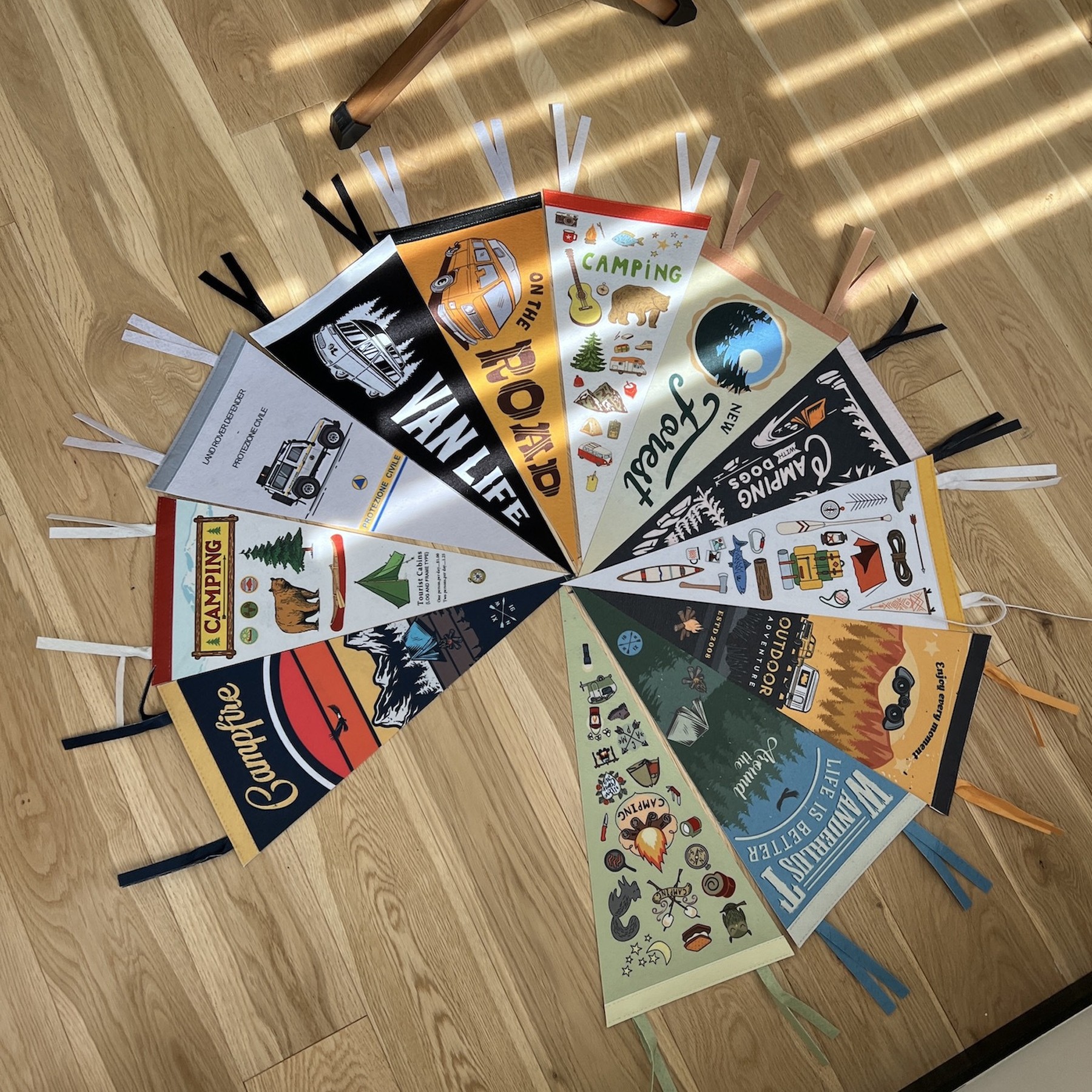 Custom Full Color Single Sided Felt Pennant 2