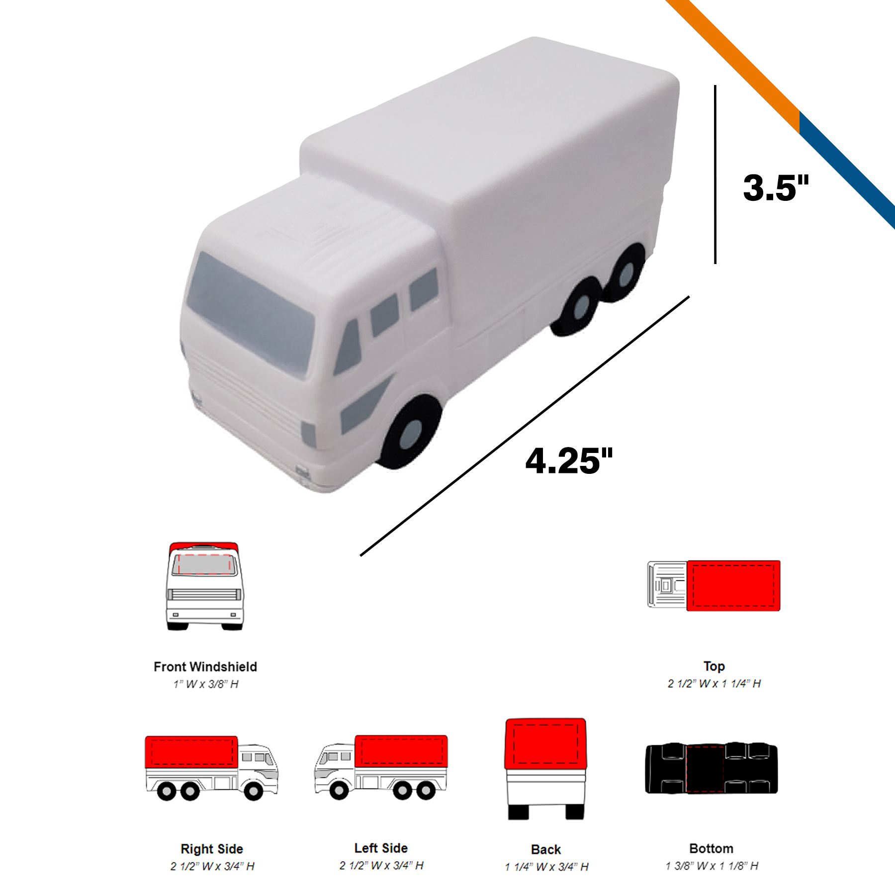 Doars Box Truck Stress Ball 3