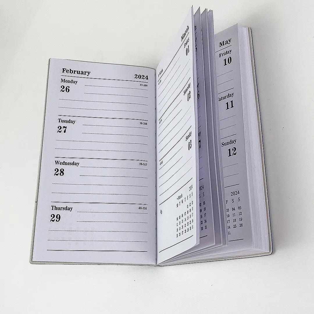 A6 Leather Journal Dairy Planner Notebook 4