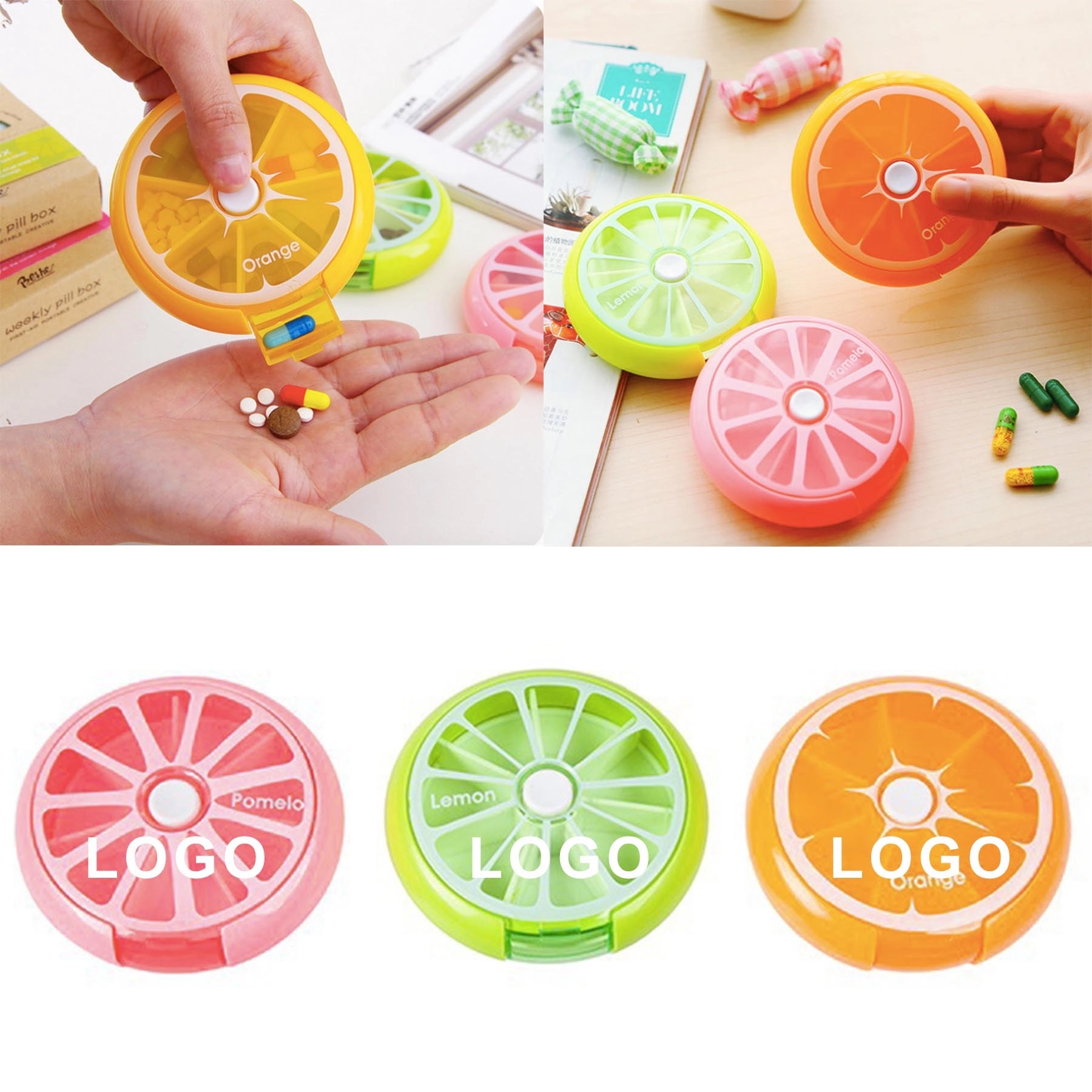 7 Compartments Large Medicine Pill Organizer 1