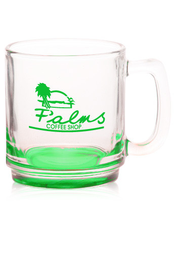 9 oz. Glass Coffee Mugs 10