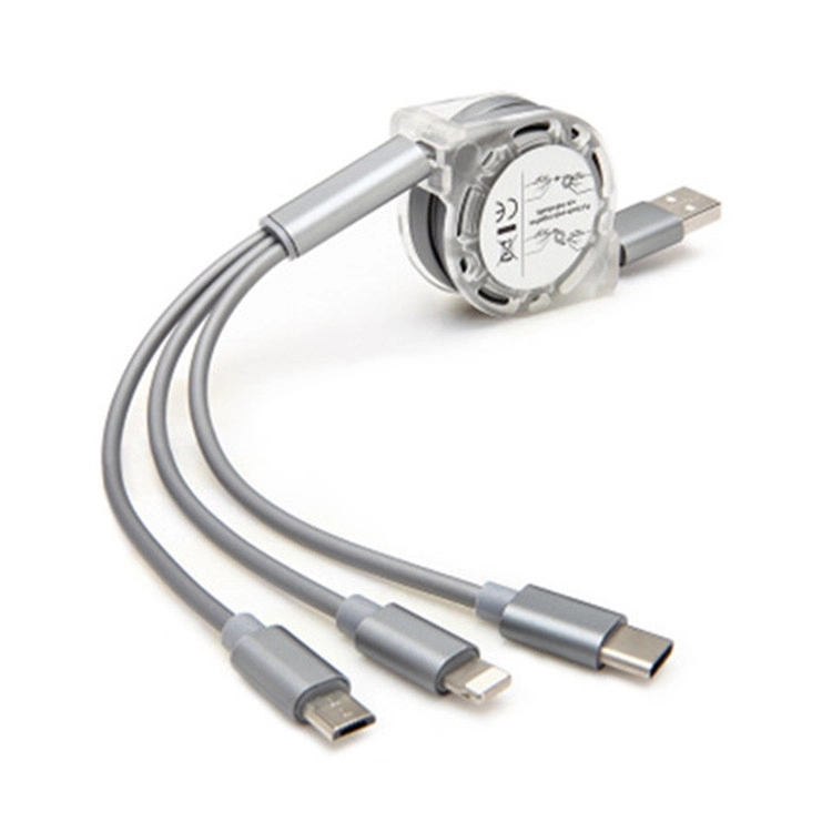 3 in 1 Multi USB Retracrable Charger Cable 3