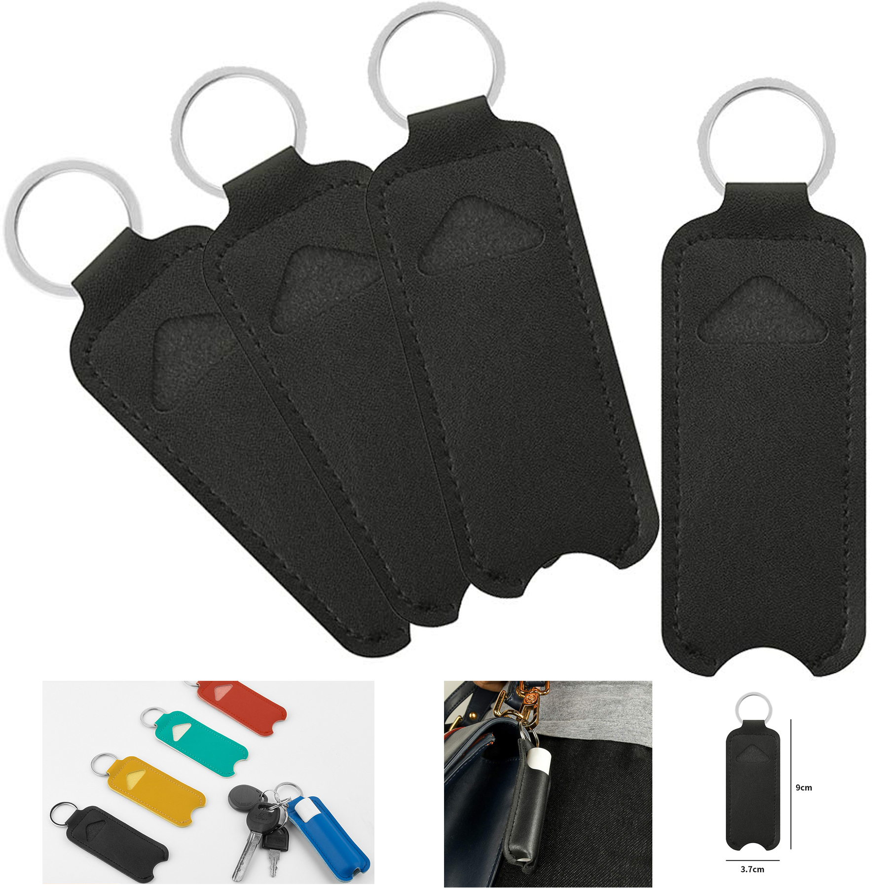 PU Leather Lipstick Lip Balm Case Holder
