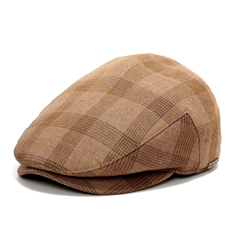 Men's Flat Caps Ivy Newsboy Hat Cabbie Hunting Cap w/Hidden Ear Flaps 8
