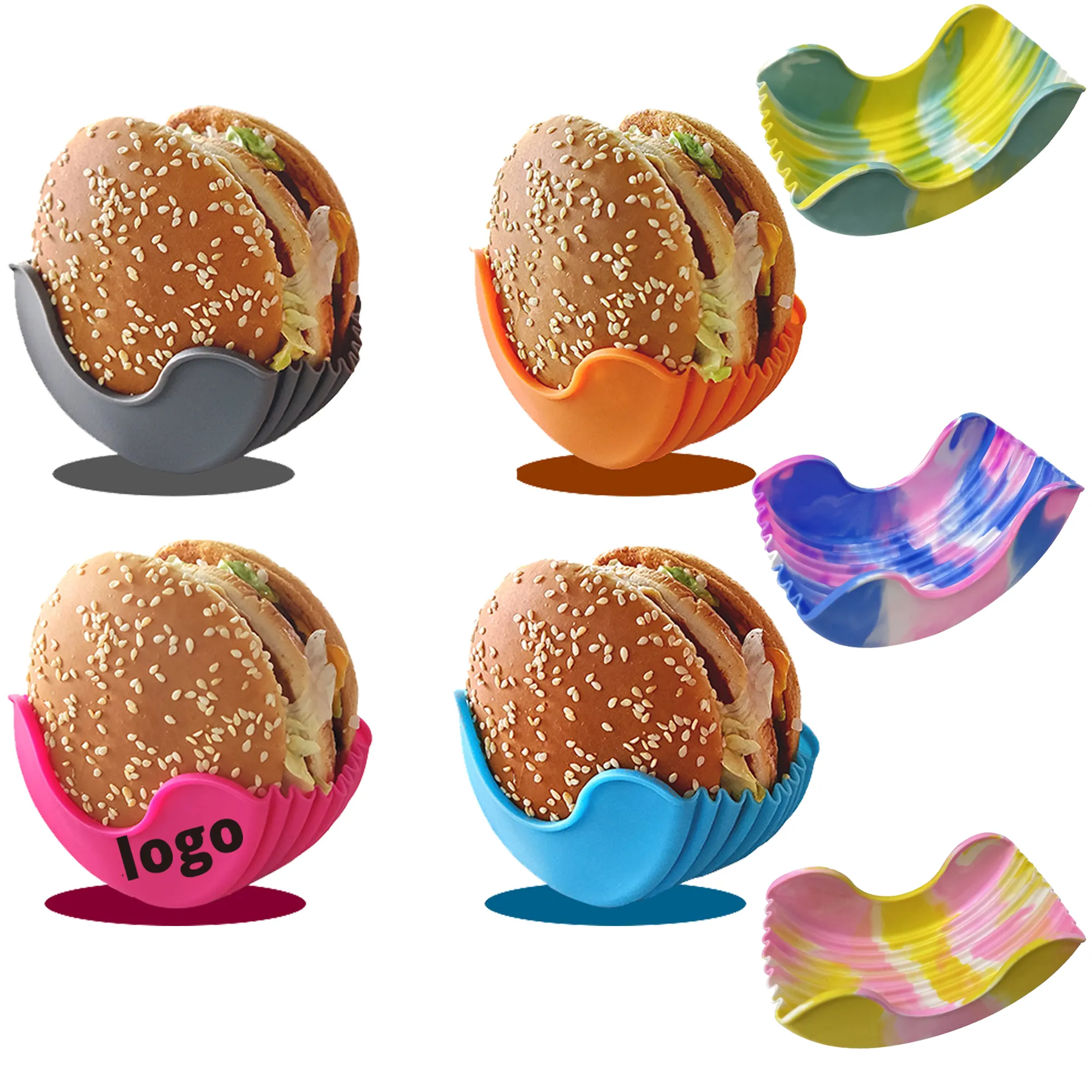 Retractable Burger Fixed Box Adjustable Hamburger Holders 2