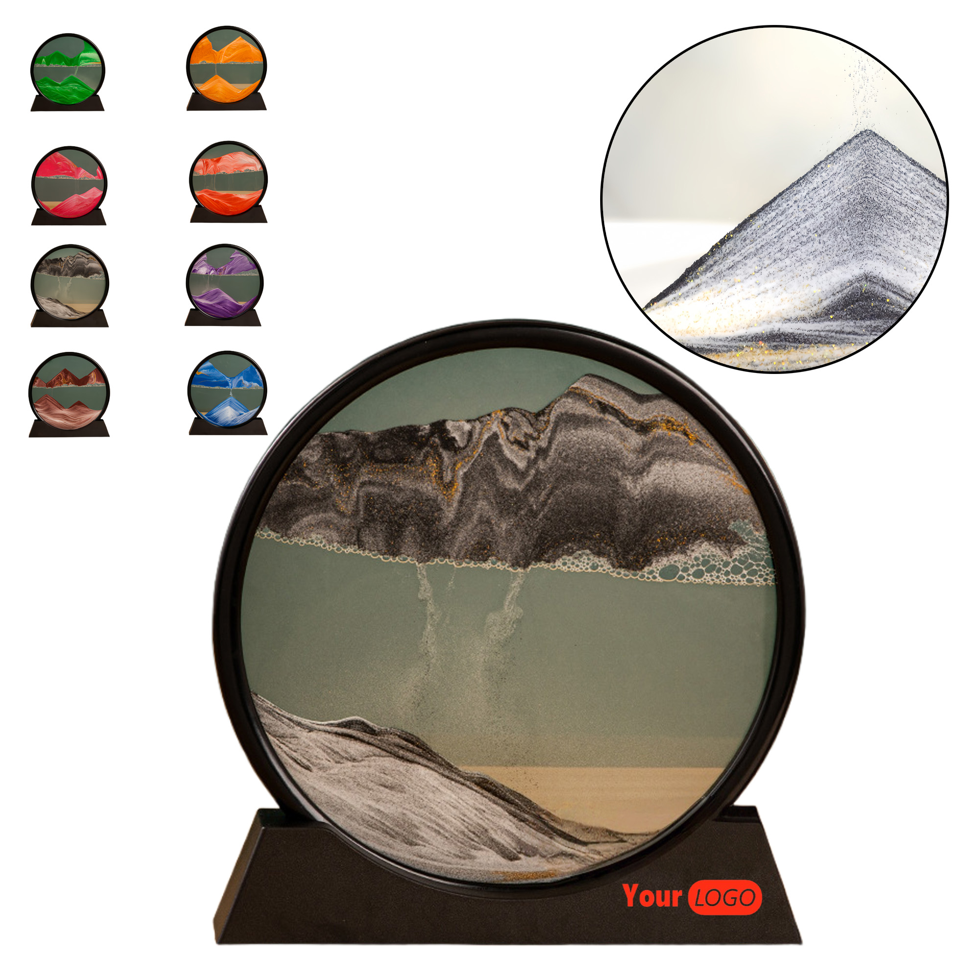 Creative 3D Dynamic Sand Flow Ornament 5