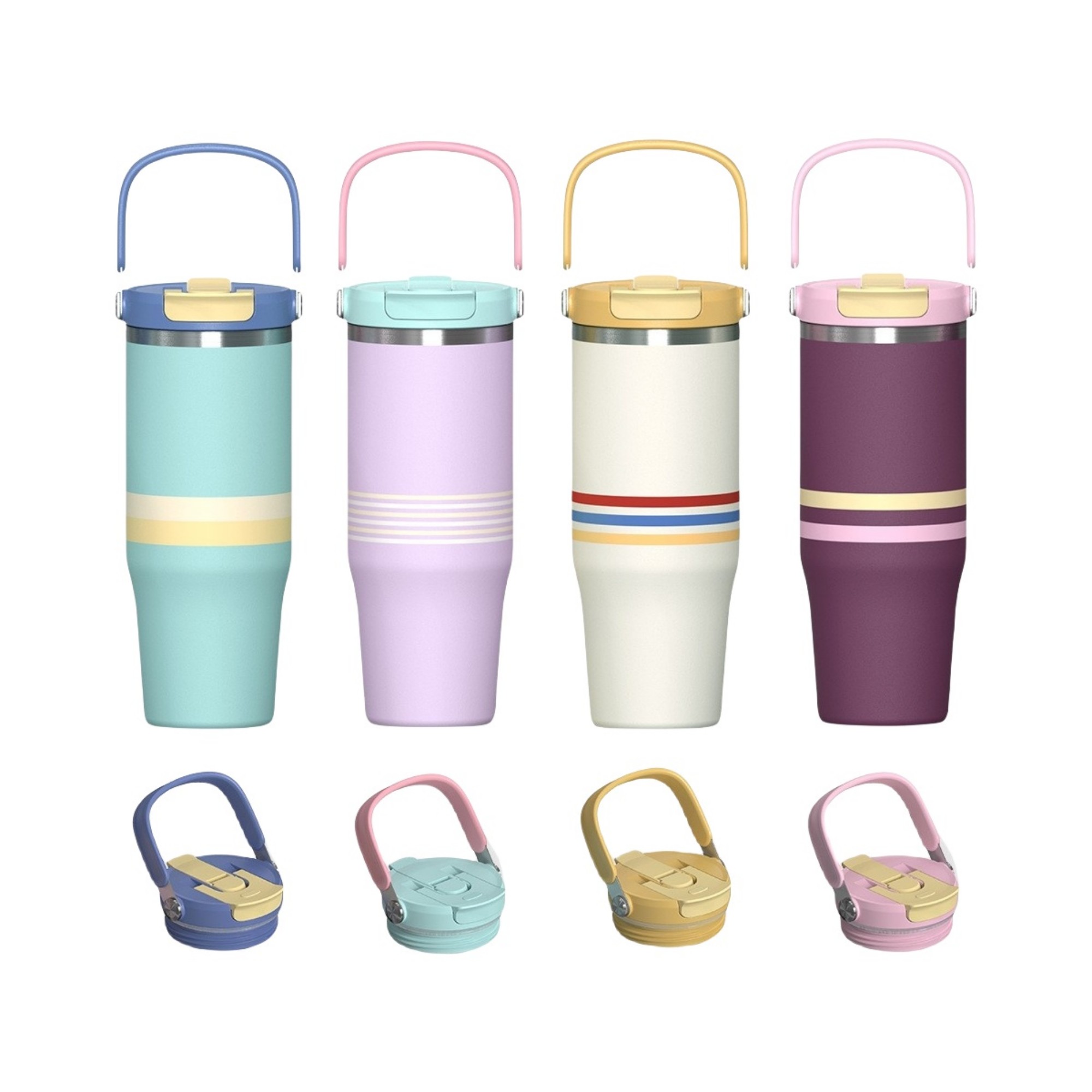 25 oz Stainless Steel Insulated Water Bottle With 2-in-1 Lid
