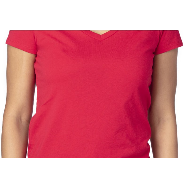 Threadfast Apparel Ladies' Ultimate CVC V-Neck T-Shirt 6