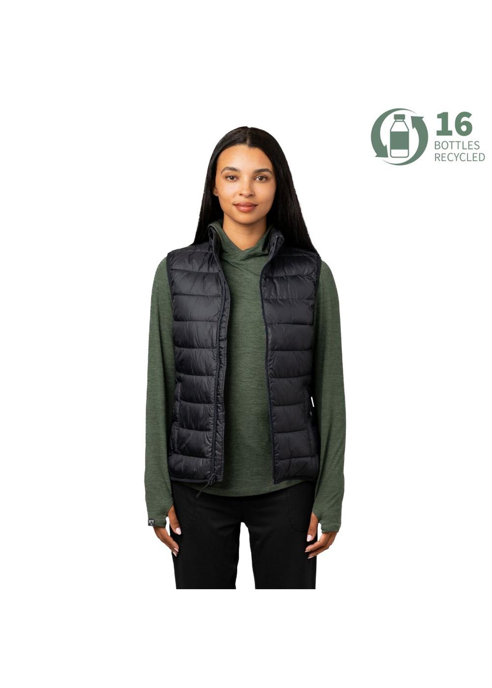 Storm Creek Women's Pacific Puffer 100 GSM Insulated Faux Down Packable Quilted Vest 12