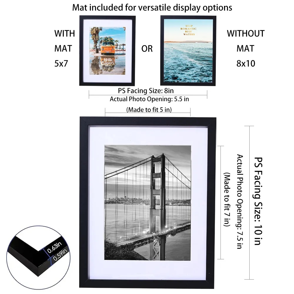 10 "Wooden Photo Frame 6