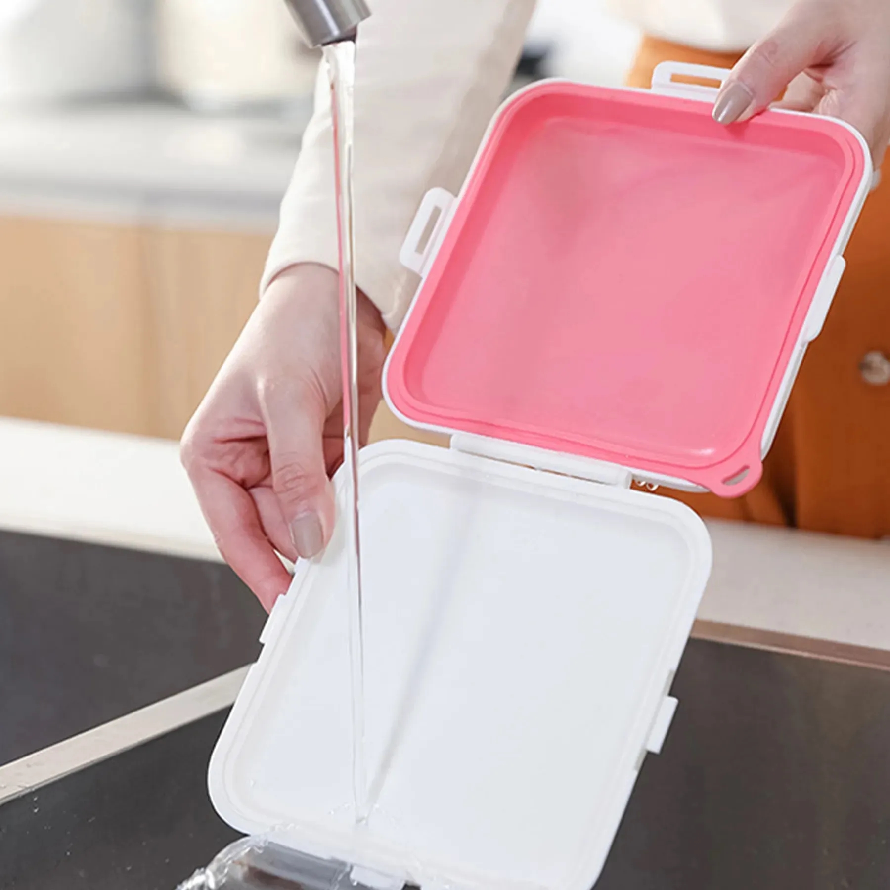 Polypropylene Portable sandwich lunch box 7