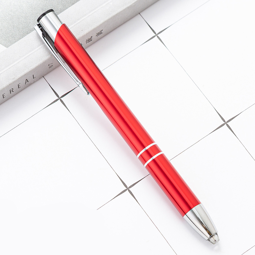 Multicolor Mental Ballpoint Pen with LED Light - Customized Logo 7