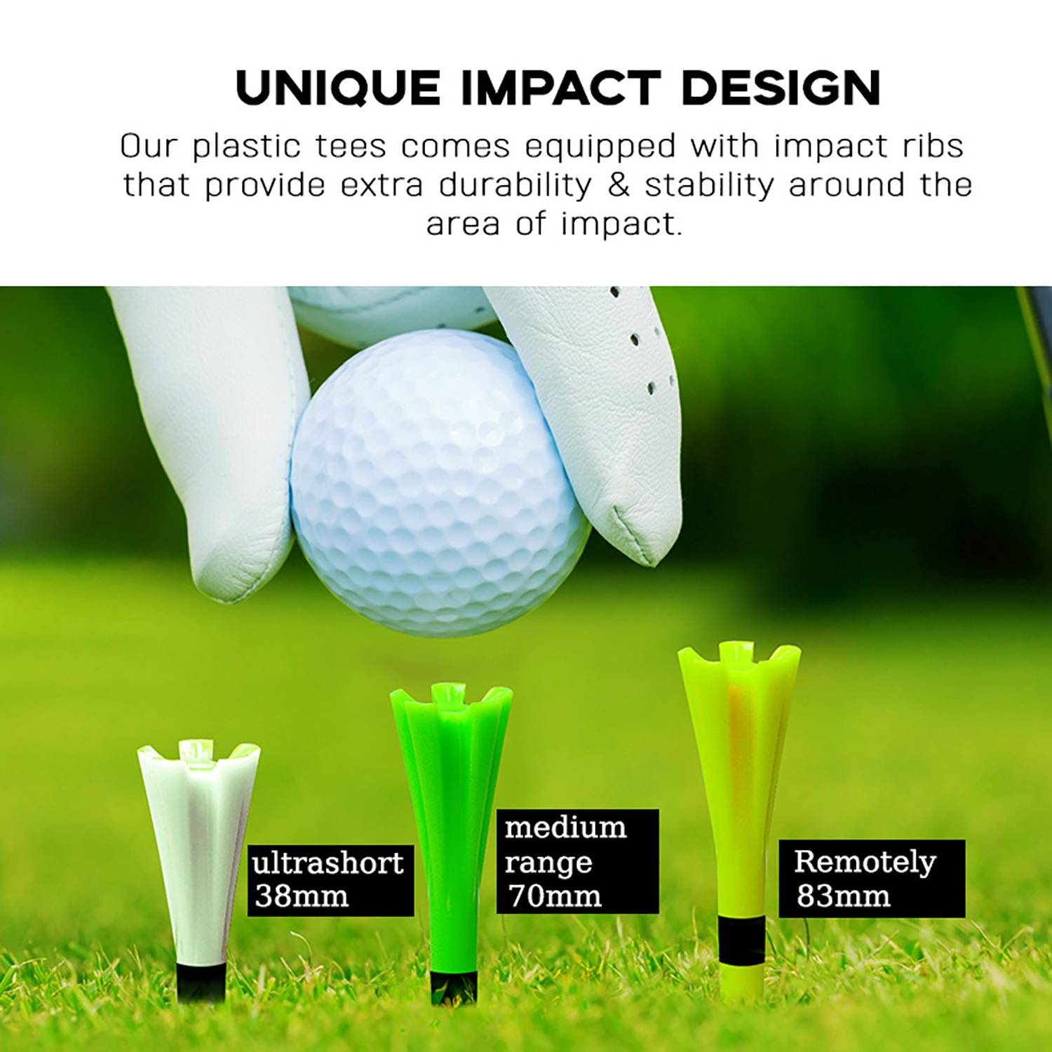 Wear-Resistant Plastic Golf Tees 2