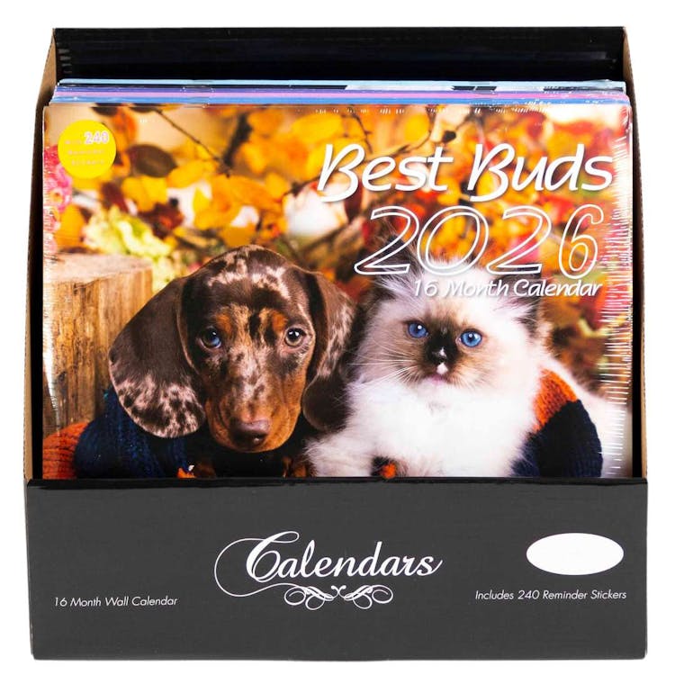 2026 Wall Calendar - 11 x 12 Inches 6 Assorted Designs 1