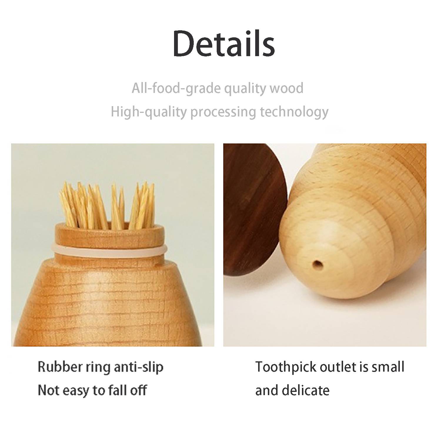 Tree Shape Wooden Toothpick Holder Dispenser 5