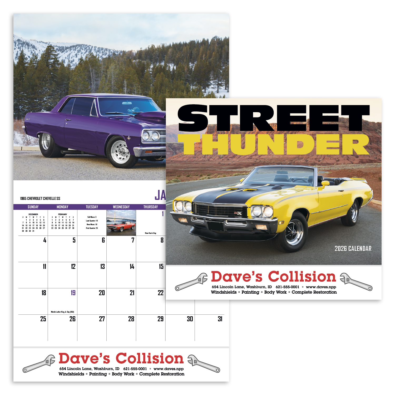 HotLine® Products Street Thunder Appointment Calendar - Stapled 7