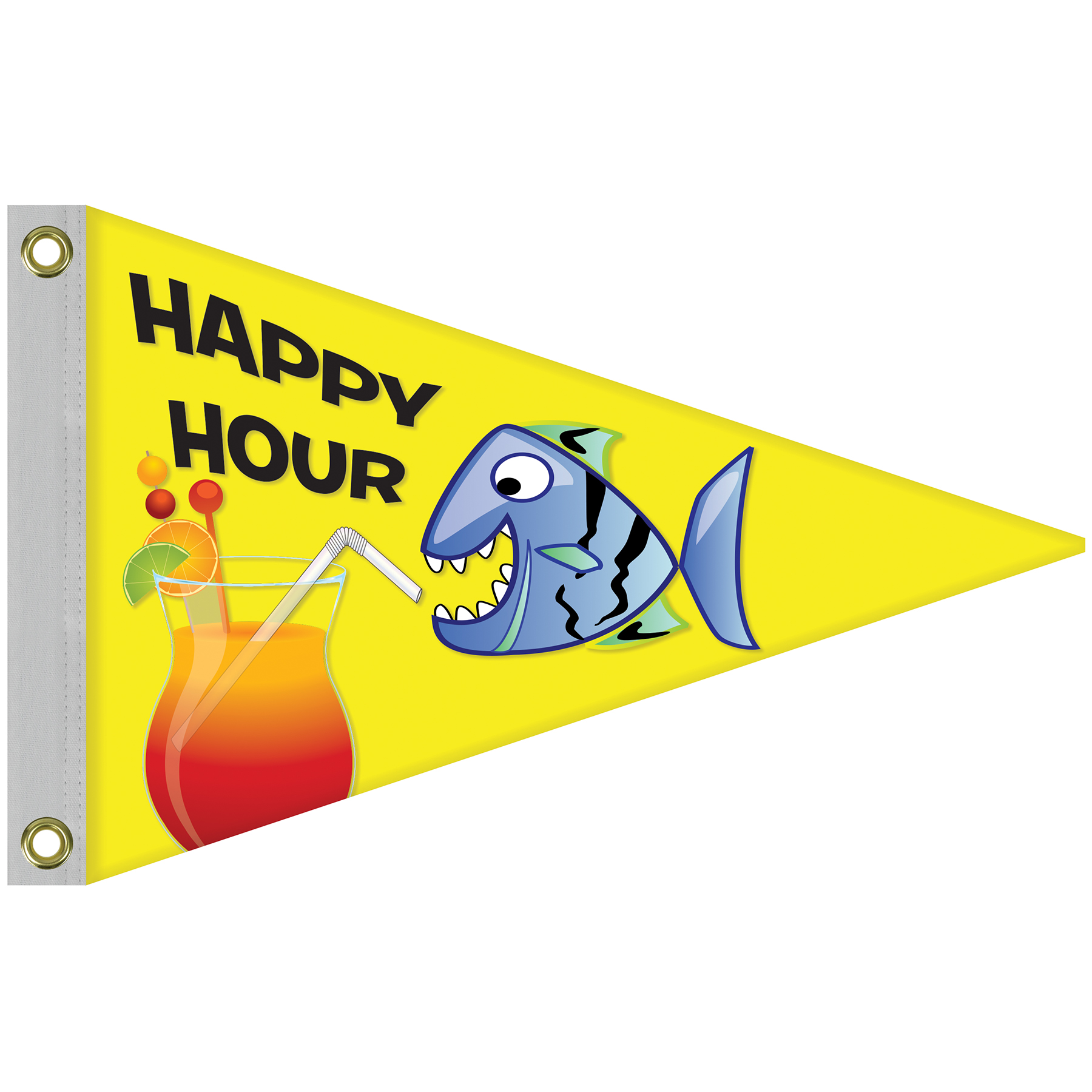 Single Reverse Knitted Polyester Pennant Boat Flag (16"x24") 1