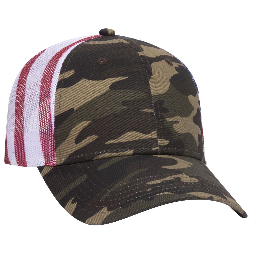 OTTO CAP® 6 Panel Low Profile Mesh Back Trucker Hat 3
