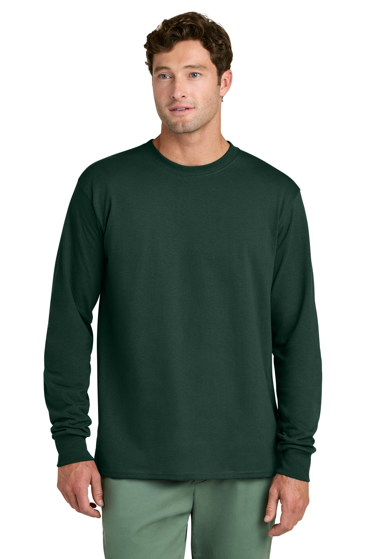 Port & Co Long Sleeve Core Cotton Tee. PC54LS 128