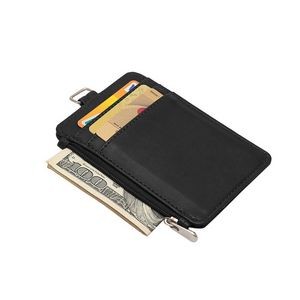 PU Leather Card Holder With Zip Pocket 8