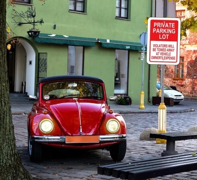 Private Parking Signs- 1ft x 1ft (SQFT) 1