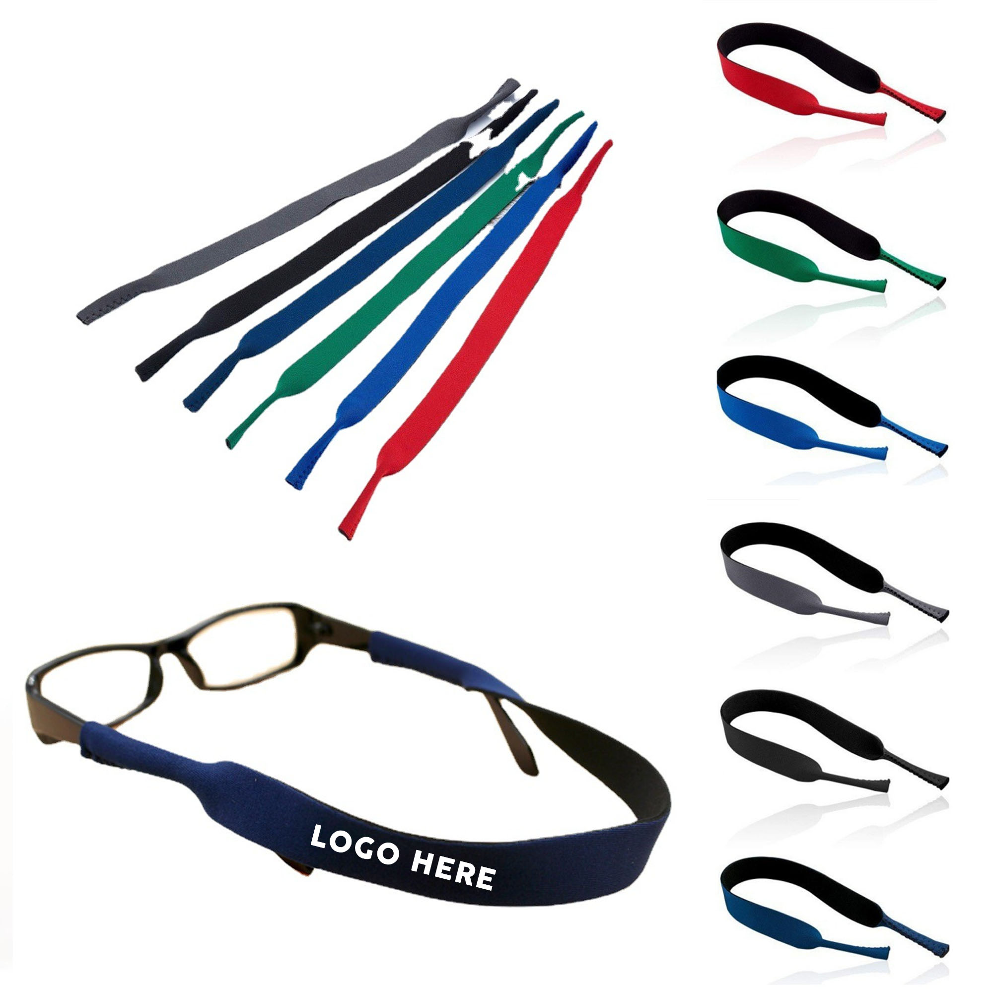 Neoprene Eyewear Retainer with Logo 1