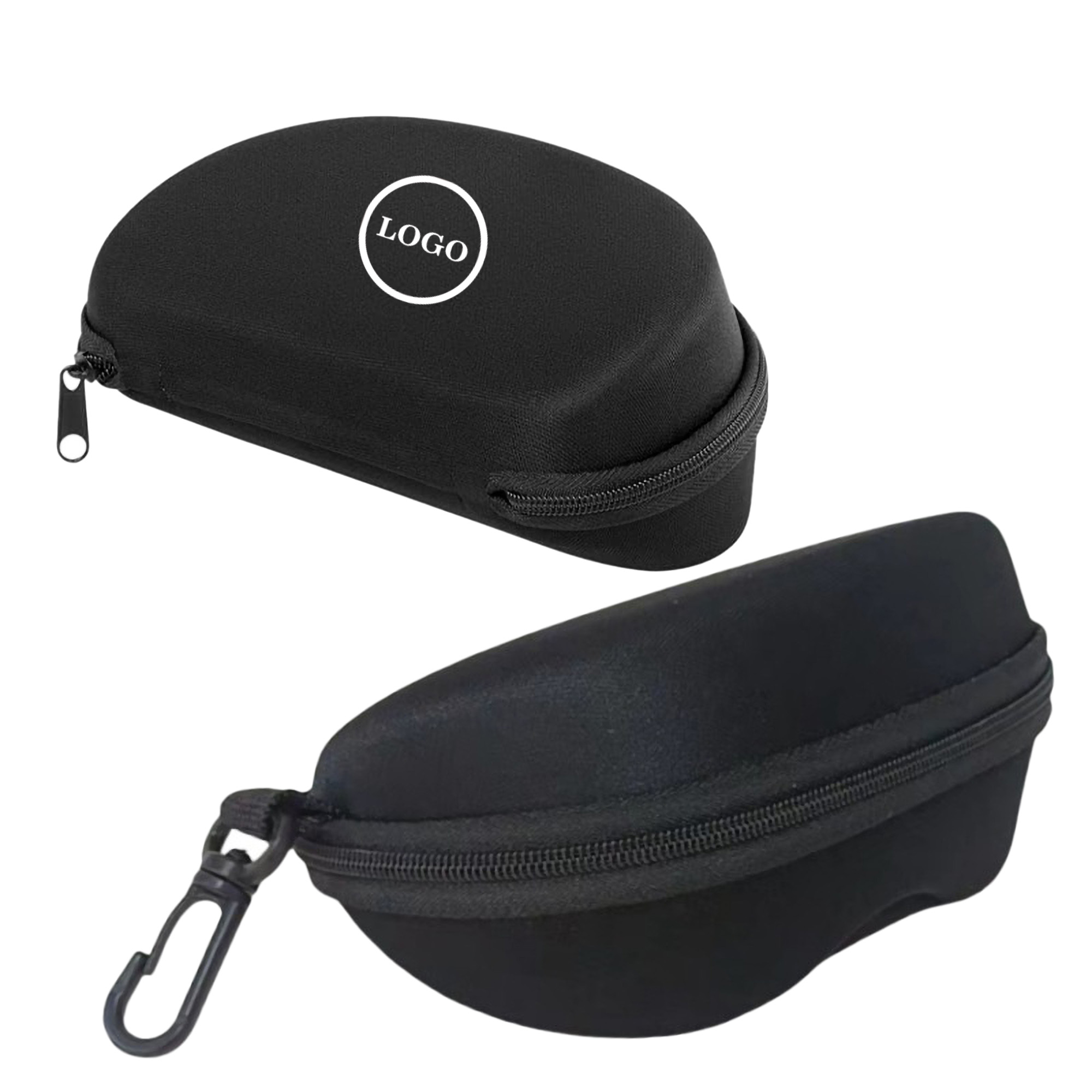 Storage Case Glasses Felt Zipper Lining Reinforced Belt Clip 3