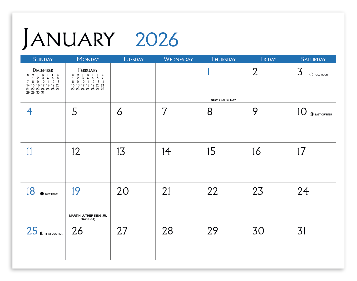 Triumph® Calendars Small Quantity Custom - Spiral Calendar 4