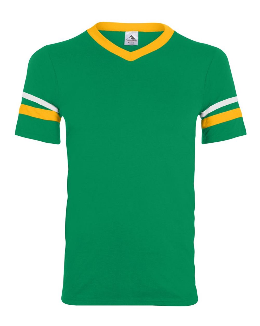 V-Neck Jersey with Striped Sleeves - 360 114