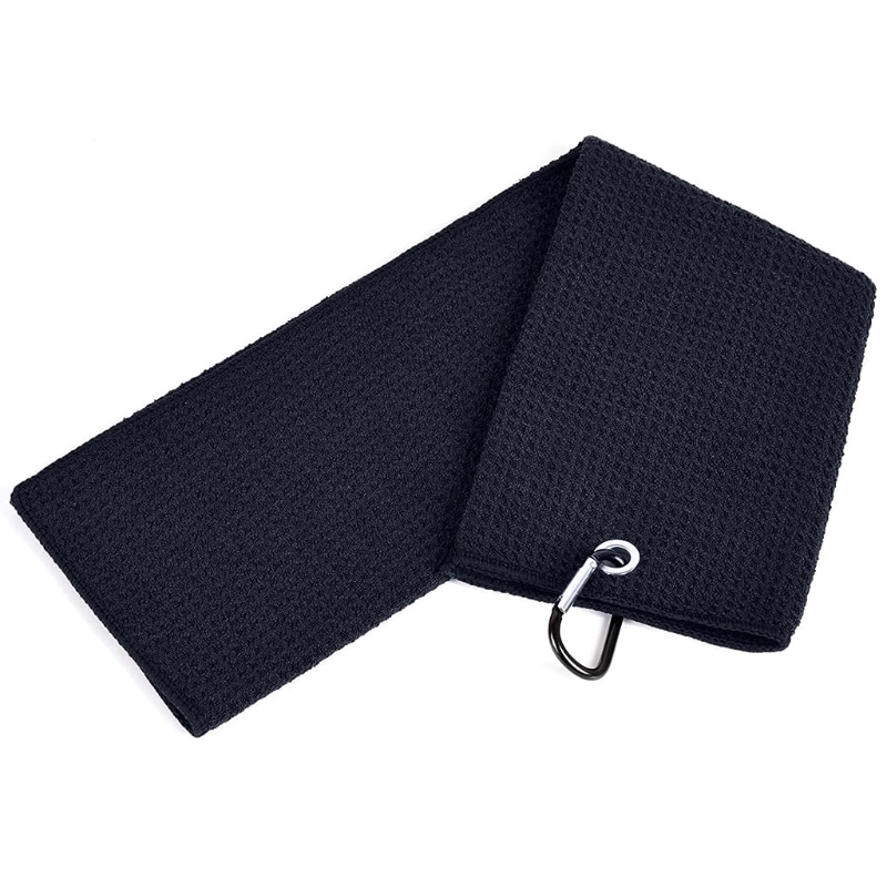 Custom Tri-fold Waffle Pattern Golf Towel 6