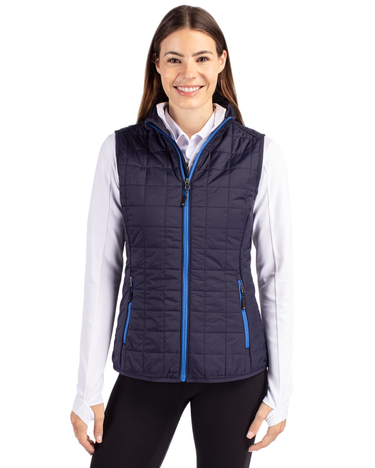 Cutter & Buck Rainier Recycled Insulated Puffer Womens Full Zip Vest 112