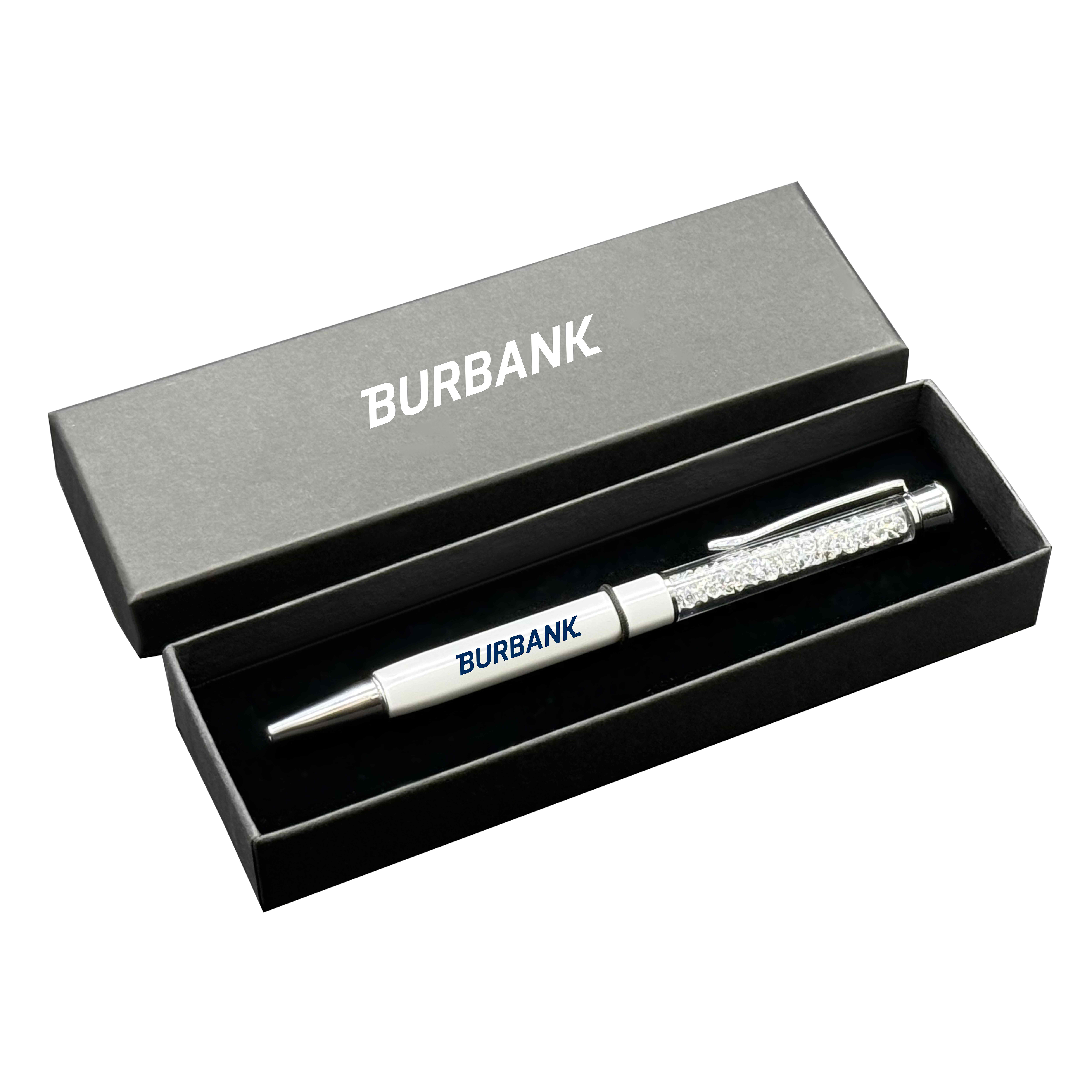 Single Pen Set Cardboard Box with Crystal Pens 2