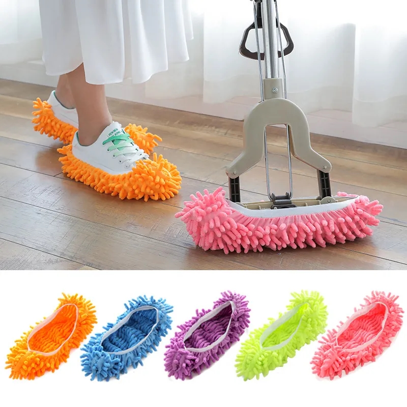 Microfiber Mop Slippers Shoes Cover 2