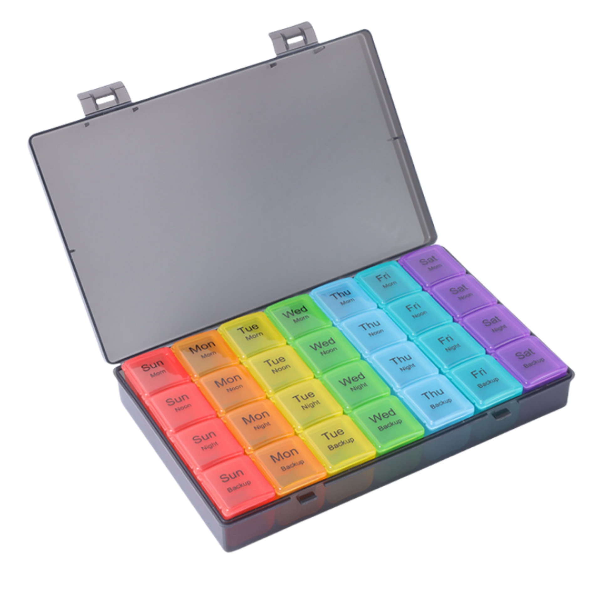 28 Compartments Large Weekly Pill Organizer 2