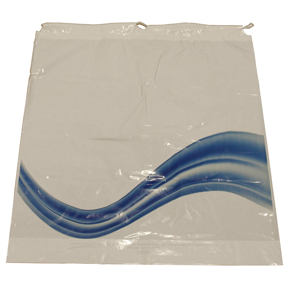 Plastic Drawstring Bags - White 18" x 20" 2