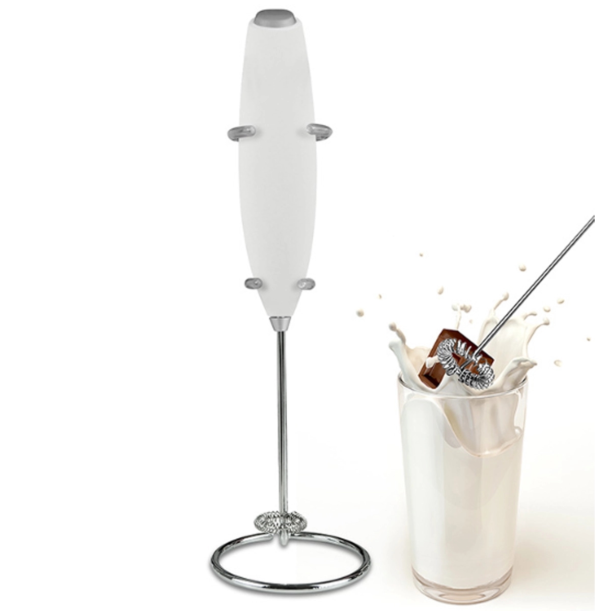 Custom Electric Powerful Milk Frother Handheld Foam Maker 4