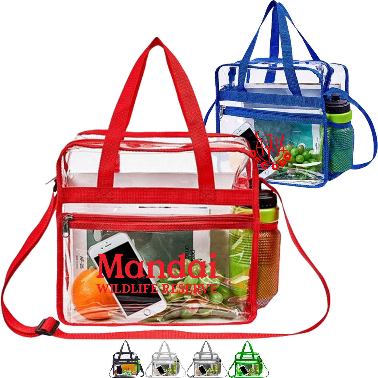 Large PVC Clear Waterproof Travel Shopping Storage Tote Bag 8