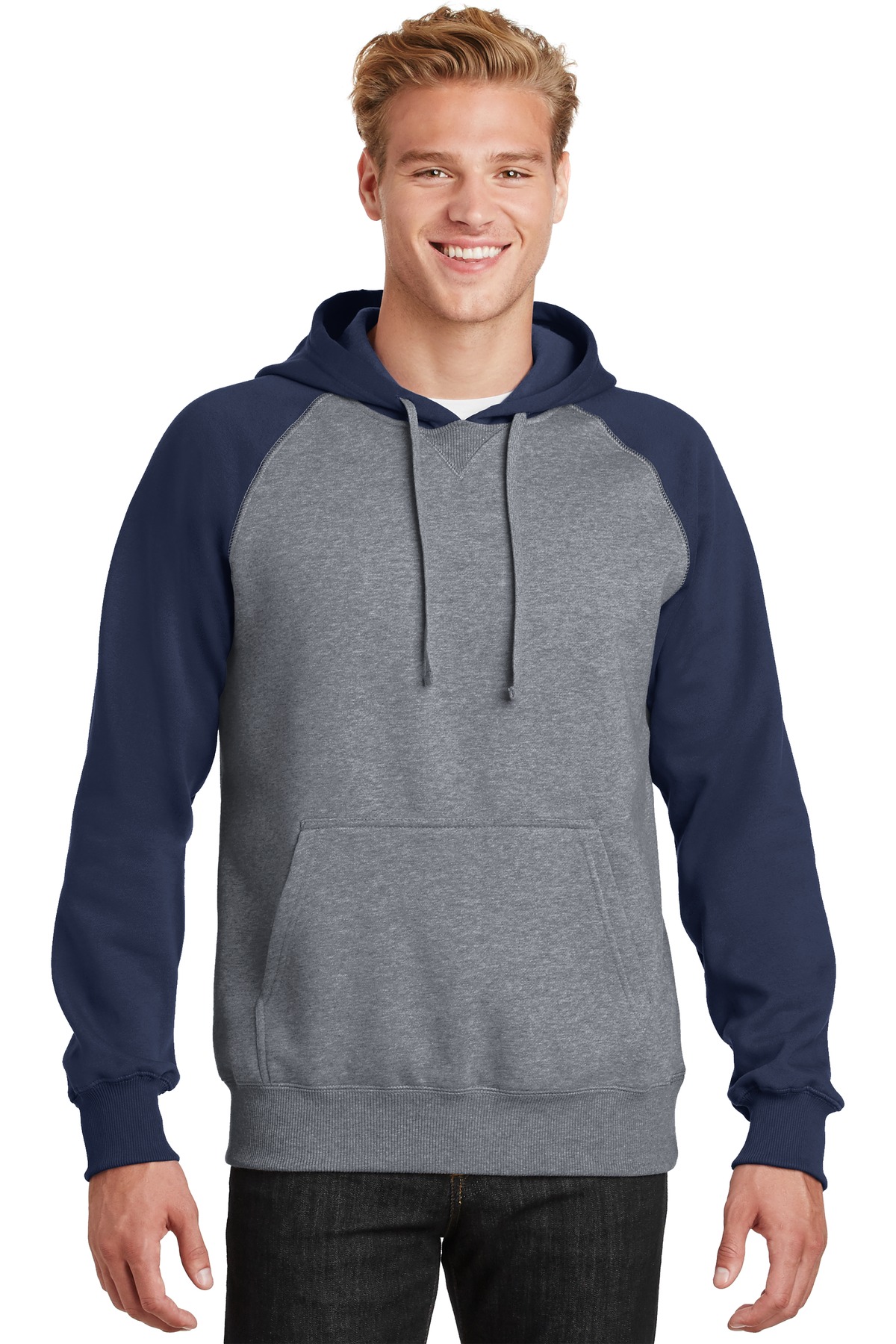 Sport-Tek Raglan Colorblock Pullover Hooded Sweatshirt. ST267 26