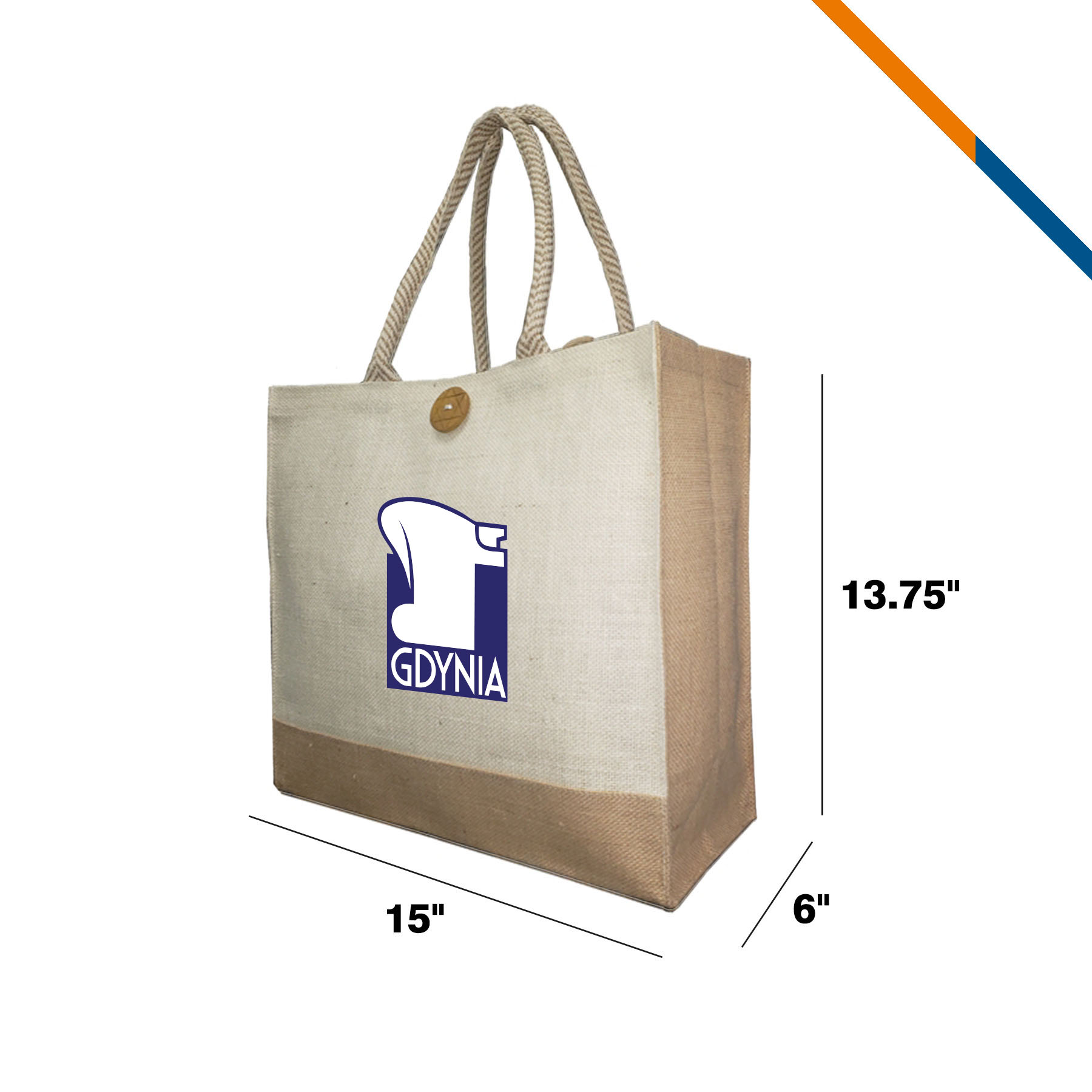 Mosac Laminated Jute Tote Bag 4