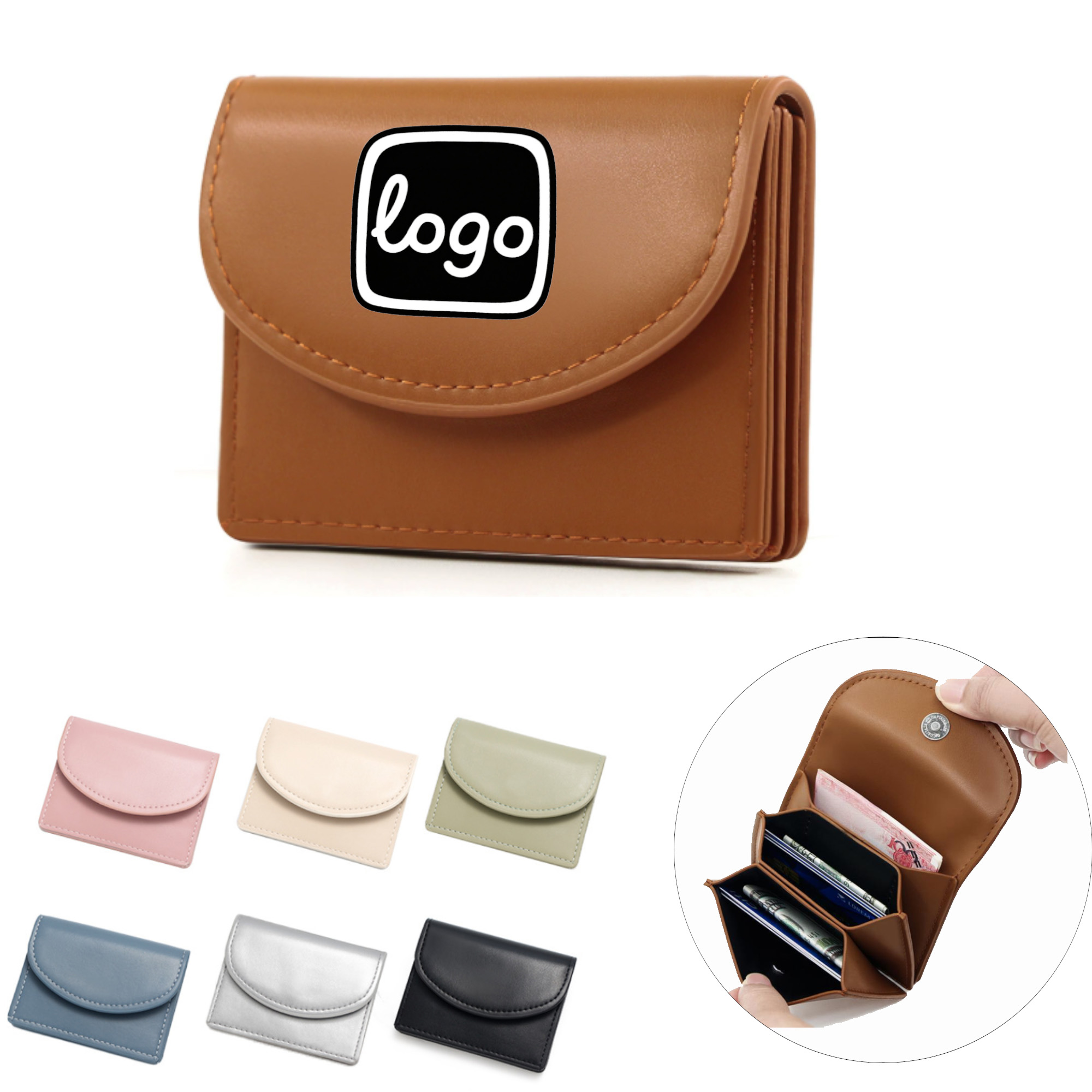 Leather Coin Purse With Card Slot 3