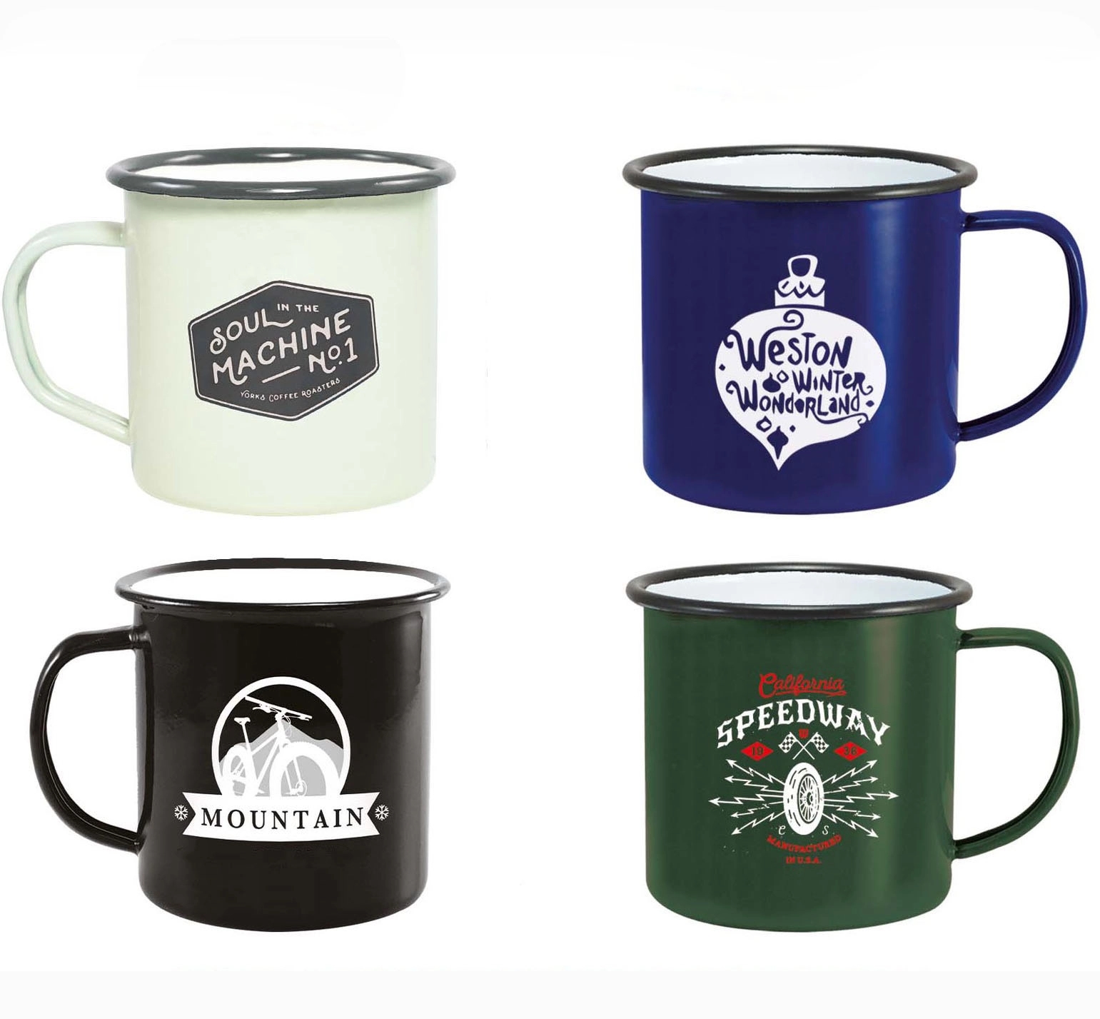 12oz Customizable Enamel Coffee Mug 2