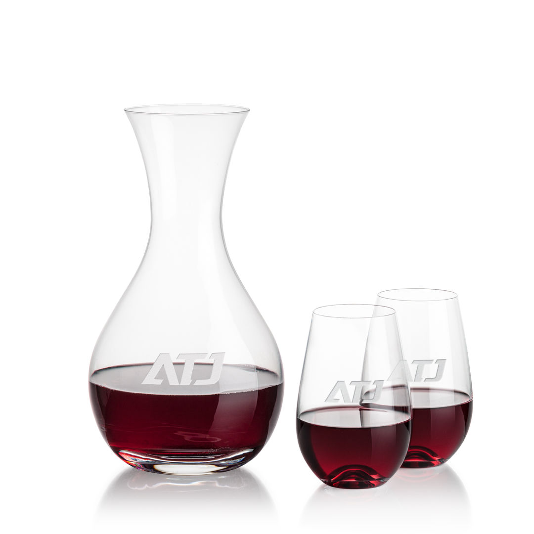 Adelita Carafe & Boston Stemless Wine 2
