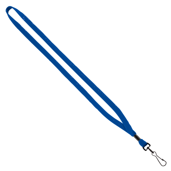 1/2" Cotton Lanyard with Metal Crimp & Swivel Snap Hook 34