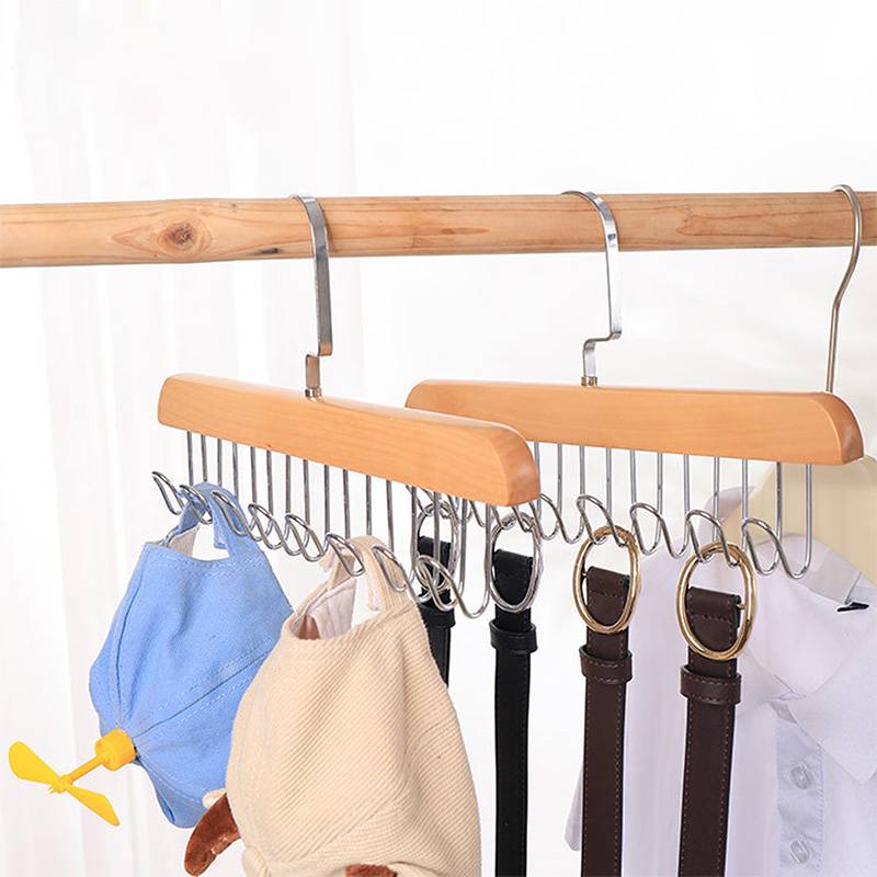 Solid Wood Hanger With 12 Hooks 3