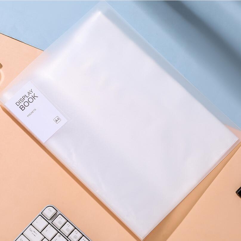 Factory price A4 20 sheets office plastic stationery clear file folder 6